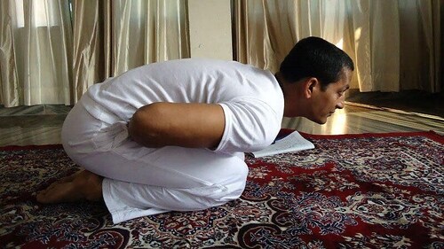 Mandukasana or Frog Pose (Twitter/TheAyurveda_Org) Mandukasana or Frog Pose (Twitter/TheAyurveda_Org)
