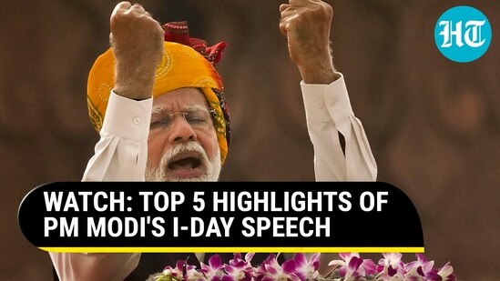 WATCH: TOP 5 HIGHLIGHTS OF PM MODI'S I-DAY SPEECH