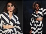 Samantha Ruth Prabhu serves Goddess Energy in monochrome crop blouse and skirt for Kushi promotions. Samantha Ruth Prabhu serves Goddess Energy in monochrome crop blouse and skirt for Kushi promotions.