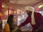 Ameesha Patel and Sunny Deol in a still from Gadar 2. Ameesha Patel and Sunny Deol in a still from Gadar 2.