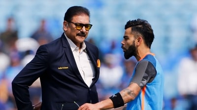 Former Indian cricket coach Ravi Shastri with Virat Kohli (ANI ) Former Indian cricket coach Ravi Shastri with Virat Kohli (ANI )