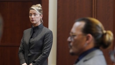 Amber Heard and Johnny Depp levelled defamation accusation against each other a trial that ran for more than two months in Fairfax County, Virginia. (AP)