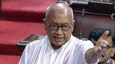 MP Digvijaya Singh said that there are a “few good people” in Bajrang Dal (ANI) MP Digvijaya Singh said that there are a “few good people” in Bajrang Dal (ANI)