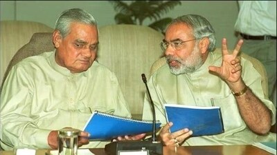 The first-ever prime minister from the BJP, Vajpayee is credited with popularising the party beyond its base and running a coalition government successfully for six years. (File)