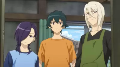 Urushihara, Maou, and Ashiya in The Devil is a Part-Timer (Image via Studio 3Hz) Urushihara, Maou, and Ashiya in The Devil is a Part-Timer (Image via Studio 3Hz)