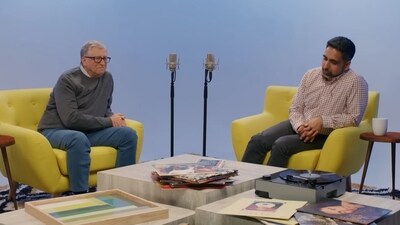 Bill Gates interviewing Sal Khan in the second episode of his podcast ‘Unconfuse Me’. (YouTube/Bill Gates) Bill Gates interviewing Sal Khan in the second episode of his podcast ‘Unconfuse Me’. (YouTube/Bill Gates)