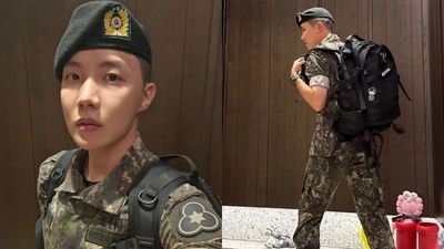BTS' J-Hope shares new photos as he resumes military duties. BTS' J-Hope shares new photos as he resumes military duties.