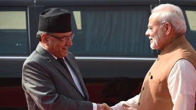 While New Delhi and Kathmandu initiated a 25-year framework agreement on power exports to India during Prime Minister Pushpa Kamal Dahal Prachanda’s recent India visit, the agreement is yet to be signed two and a half months after the visit (AFP) While New Delhi and Kathmandu initiated a 25-year framework agreement on power exports to India during Prime Minister Pushpa Kamal Dahal Prachanda’s recent India visit, the agreement is yet to be signed two and a half months after the visit (AFP)