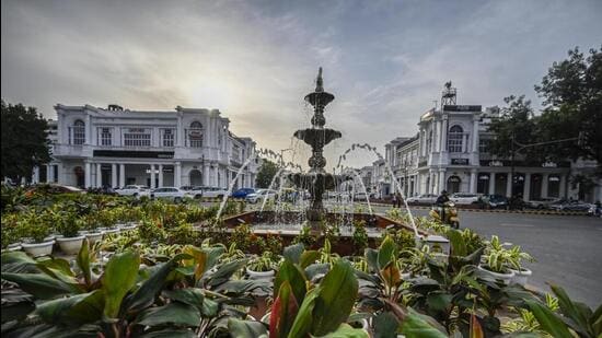 NDMC has installed fountains at 11 locations. (Raj K Raj/HT)