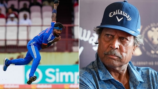 Kapil Dev (Right) opened up on Hardik Pandya's re-entry into Test cricket. (AP/PTI)
