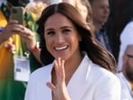 FILE - Meghan Markle, Duchess of Sussex, arrives at the Invictus Games venue in The Hague, Netherlands, Friday, April 15, 2022. 
