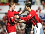 Cristiano Ronaldo made his Manchester United debut against Bolton. Cristiano Ronaldo made his Manchester United debut against Bolton.