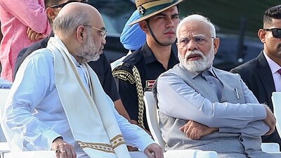 Prime Minister Narendra Modi with Union Home Minister Amit Shah (ANI)