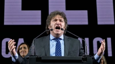Before being elected to Congress in 2021, Mr Milei worked as a consultant and economics professor. (AFP) Before being elected to Congress in 2021, Mr Milei worked as a consultant and economics professor. (AFP)