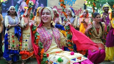 Know all about Hariyali Teej 2023 festival, including date, history, significance and celebrations inside. (Anil Dayal/HT) Know all about Hariyali Teej 2023 festival, including date, history, significance and celebrations inside. (Anil Dayal/HT)