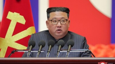 North Korean leader Kim Jong Un speaks in Pyongyang, North Korea. (AP) North Korean leader Kim Jong Un speaks in Pyongyang, North Korea. (AP)