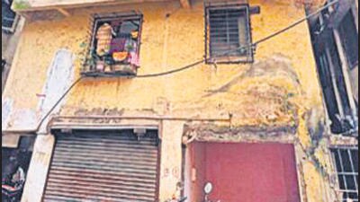 One of the illegal buildings in Virar East. One of the illegal buildings in Virar East.
