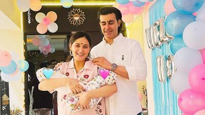 Pankhuri Awasthy gave birth to twins last month Pankhuri Awasthy gave birth to twins last month