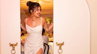 Priyanka Chopra poses at Sona in New York. Priyanka Chopra poses at Sona in New York.
