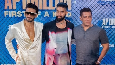 Both Ranveer Singh and Salman Khan joined singer AP Dhillon at the screening of his docu-series AP Dhillon: First of a Kind in Mumbai on Wednesday. It will release on Amazon Prime Video on August 18. Both Ranveer Singh and Salman Khan joined singer AP Dhillon at the screening of his docu-series AP Dhillon: First of a Kind in Mumbai on Wednesday. It will release on Amazon Prime Video on August 18. 
