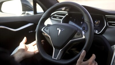 Autopilot features are demonstrated in a Tesla Model S. (Representative Image/ REUTERS)