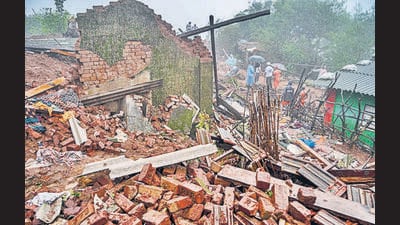 The landslide that struck Irshalwadi on the night of July 19 took a high toll—at least 27 bodies were removed from the debris while 57 others were missing. The Raigad district administration has begun the procedure to declare them dead so that the next of kin can get compensation. (HT PHOTO) The landslide that struck Irshalwadi on the night of July 19 took a high toll—at least 27 bodies were removed from the debris while 57 others were missing. The Raigad district administration has begun the procedure to declare them dead so that the next of kin can get compensation. (HT PHOTO)