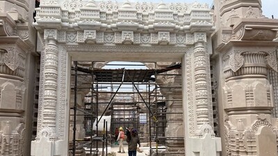 Under construction Ram Temple (HT File) Under construction Ram Temple (HT File)
