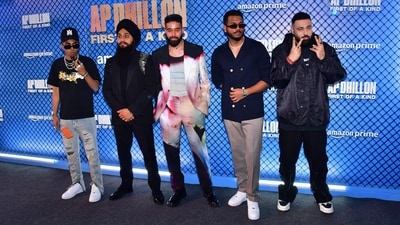 Rappers MC Stan, Shinda Kahlon, King, Badshah also joined AP Dhillon at the screening of his docuseries AP Dhillon: First of a Kind. AP Dhillon was in India for the promotion of the series. Rappers MC Stan, Shinda Kahlon, King, Badshah also joined AP Dhillon at the screening of his docuseries AP Dhillon: First of a Kind. AP Dhillon was in India for the promotion of the series. 