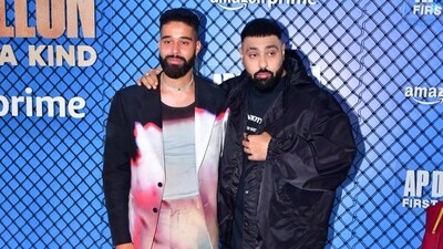 AP Dhillon poses with Badshah. The latter is currently one of the judges on the show, India's Got Talent. He recently sang the song Issa Vibe for Shahid Kapoor's film Bloody Daddy. AP Dhillon poses with Badshah. The latter is currently one of the judges on the show, India's Got Talent. He recently sang the song Issa Vibe for Shahid Kapoor's film Bloody Daddy. 