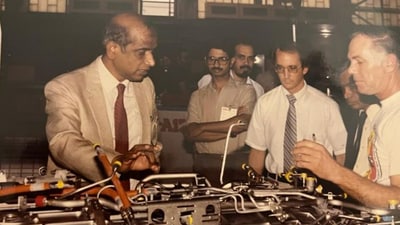 V S Arunachalam, a material scientist achieved the distinction of becoming the first DRDO scientist to lead the organisation and hold the position of Scientific Adviser for a decade from 1982 to 1992. (X/@DrSJaishankar) V S Arunachalam, a material scientist achieved the distinction of becoming the first DRDO scientist to lead the organisation and hold the position of Scientific Adviser for a decade from 1982 to 1992. (X/@DrSJaishankar)