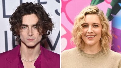 Timothée Chalamet visited the set of Greta Gerwig's Barbie. Timothée Chalamet visited the set of Greta Gerwig's Barbie.