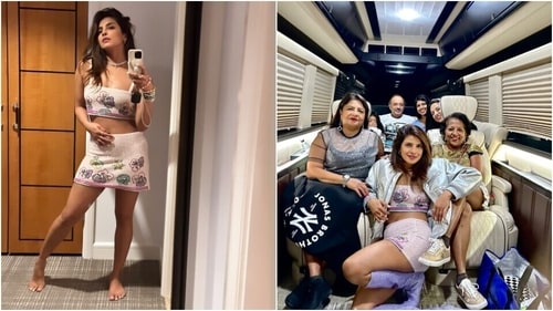 Screengrab of Priyanka Chopra's Instagram stories from the Jonas Brothers concert. (Instagram) Screengrab of Priyanka Chopra's Instagram stories from the Jonas Brothers concert. (Instagram)
