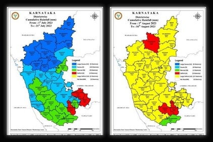 A comparison of rainfall distribution in July vs August 1-16. (KSNDMC)