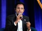 Republican presidential candidate businessman Vivek Ramaswamy speaks at an event in St. Clair Shores, Mich., Monday, Aug. 14, 2023. (AP Photo/Paul Sancya)