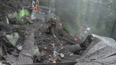 Over 2,000 people have been rescued using helicopters and motor boats and are now safe in relief camps, the state’s chief minister, Sukhvinder Singh Sukhu, said.&nbsp; (HT Photo/Deepak Sansta)