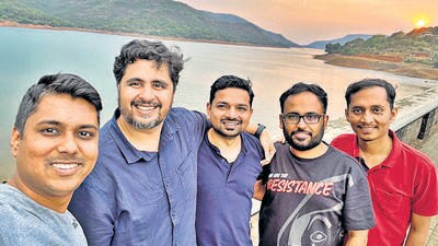 Fold Health co-founders (from L) Kaustubh Kabra, Abhi Gupta, Bhavesh Patel, Varun Wadhwa and Akshay Ransing. (HT PHOTO) Fold Health co-founders (from L) Kaustubh Kabra, Abhi Gupta, Bhavesh Patel, Varun Wadhwa and Akshay Ransing. (HT PHOTO)