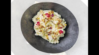 Indian Accent’s NYC outpost serves dishes such as the makhan malai with saffron milk and rose petals. (Images: Indian Accent, Rohit Khattar) Indian Accent’s NYC outpost serves dishes such as the makhan malai with saffron milk and rose petals. (Images: Indian Accent, Rohit Khattar)