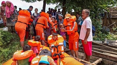 Rescuers in the state have been working through challenging weather conditions to save people trapped under mud and debris. (PTI) Rescuers in the state have been working through challenging weather conditions to save people trapped under mud and debris. (PTI)