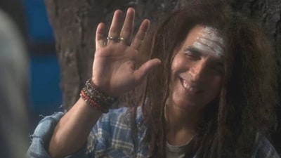 Akshay Kumar in a still from OMG 2. Akshay Kumar in a still from OMG 2.