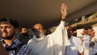 Rajinikanth meditated at Mahavatar Babaji's cave in in Pandavkholi, Dwarahat in Uttarakhand after his visit to the Badrinath Temple. Several fans gathered to catch a glimpse of the actor. Rajinikanth meditated at Mahavatar Babaji's cave in in Pandavkholi, Dwarahat in Uttarakhand after his visit to the Badrinath Temple. Several fans gathered to catch a glimpse of the actor. 