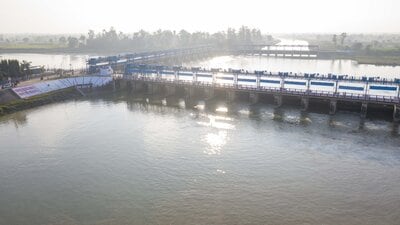 River Saryu in Ayodhya. (HT File)
