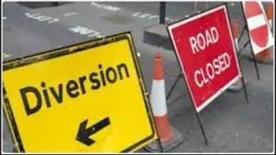 Traffic diversion will remain in effect from August 18 midnight till August 22 midnight. (For Representation)