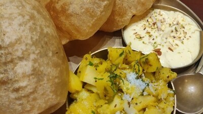 Batata Bhaji: Also known as Ukadleli Batatyachi Bhaji in Marathi, this is a Maharashtrian dish made using potatoes and basic spices. It can be made with and without onion garlic and goes best with poori and chapati. (Instagram/@eating.fairy) Batata Bhaji: Also known as Ukadleli Batatyachi Bhaji in Marathi, this is a Maharashtrian dish made using potatoes and basic spices. It can be made with and without onion garlic and goes best with poori and chapati. (Instagram/@eating.fairy)