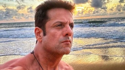 Fardeen Khan has shared a shirtless picture of himself. Fardeen Khan has shared a shirtless picture of himself.