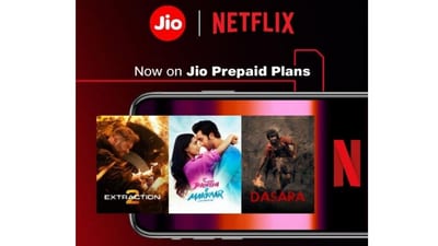 Jio prepaid plans with Netflix subscription launched. (Jio) Jio prepaid plans with Netflix subscription launched. (Jio)