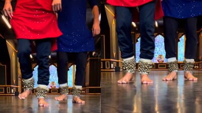Snapshot of the men performing classical dance. (Instagram/@Rahul Sharma) Snapshot of the men performing classical dance. (Instagram/@Rahul Sharma)