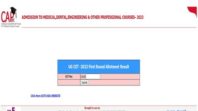 KCET 2023 seat allotment result out at kea.kar.nic.in, direct link here KCET 2023 seat allotment result out at kea.kar.nic.in, direct link here