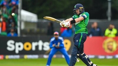 India kept an iron fist on the proceedings and reduced Ireland to 59/6 after which Curtis Campher and Barry McCarthy led a fightback. McCarthy finished the innings with a six and scored 51 in 33 balls. (Getty Images) India kept an iron fist on the proceedings and reduced Ireland to 59/6 after which Curtis Campher and Barry McCarthy led a fightback. McCarthy finished the innings with a six and scored 51 in 33 balls. (Getty Images)
