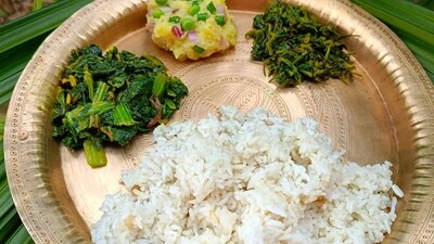 Aloo Pitika: Anyone can made this simple, comfortaing and popular potato dish of Assam called Aloo Pitika. It is an Indian styled mashed potato made with onions, chillis, coriander leaves, mustard oil and dried red chiliis. (Instagram/@chummies_and_tummies_) Aloo Pitika: Anyone can made this simple, comfortaing and popular potato dish of Assam called Aloo Pitika. It is an Indian styled mashed potato made with onions, chillis, coriander leaves, mustard oil and dried red chiliis. (Instagram/@chummies_and_tummies_)