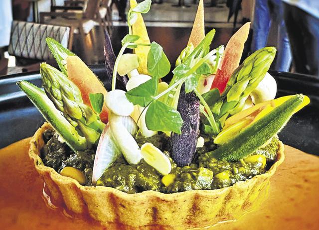 The saag tart at Indian Accent. The saag tart at Indian Accent.
